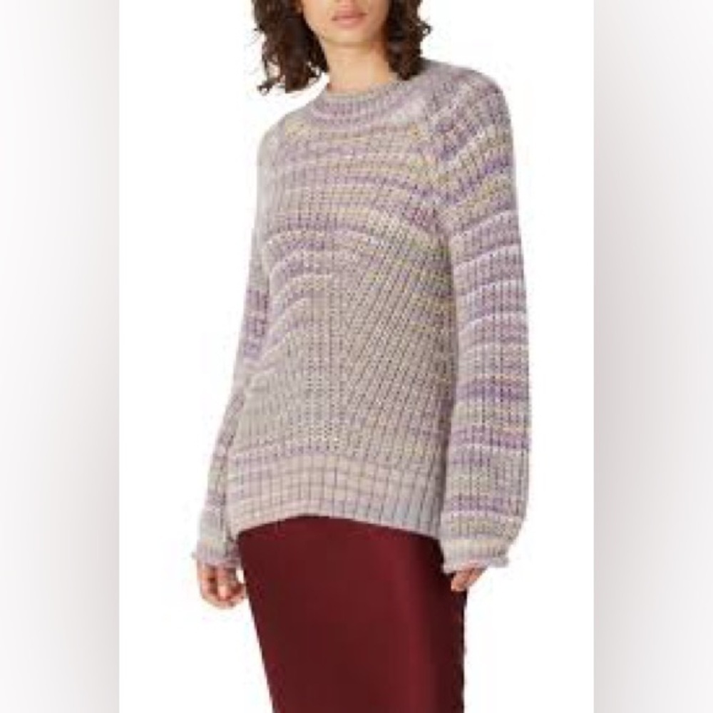 Nicholas Maliya Knit Alpaca Blend Sweater Size Large Cozy Winter